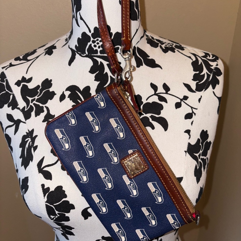 Dooney & Bourke Seahawks Blue Wristlet